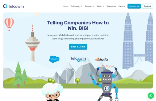 Screenshot of Telcowin website